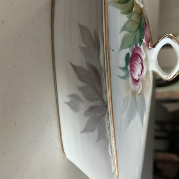 Hand painted vintage trinket box. Or candy holder. Mcm ucogco lidded candy dish - Picture 3 of 7